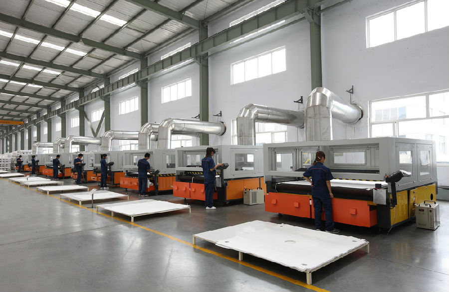 景津壓濾機(jī)濾布車(chē)間