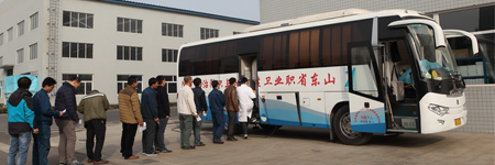 2016年3月5日景津邀請山東省職業(yè)病醫(yī)院的專業(yè)人員為特殊